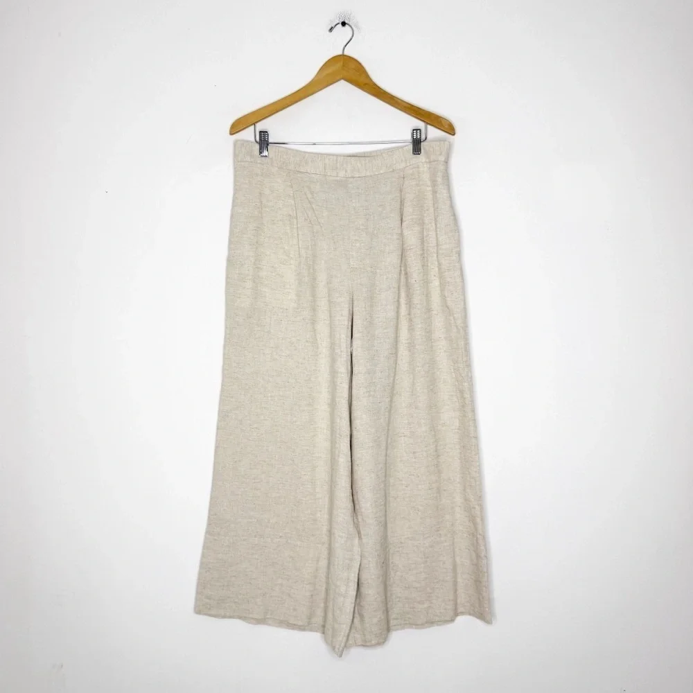 Banana Republic Linen Blend Wide Leg Pants – Size Large